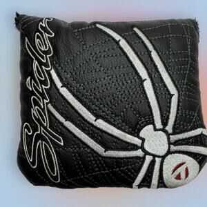 TAYLORMADE SPIDER Mallet Putter Headcover BLACK WHITE golf head cover